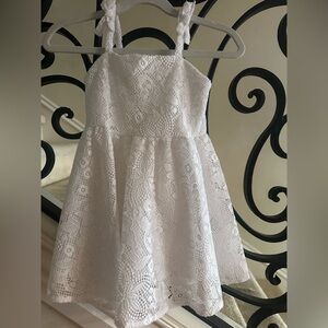 Janie and Jack White Floral Lace Dress